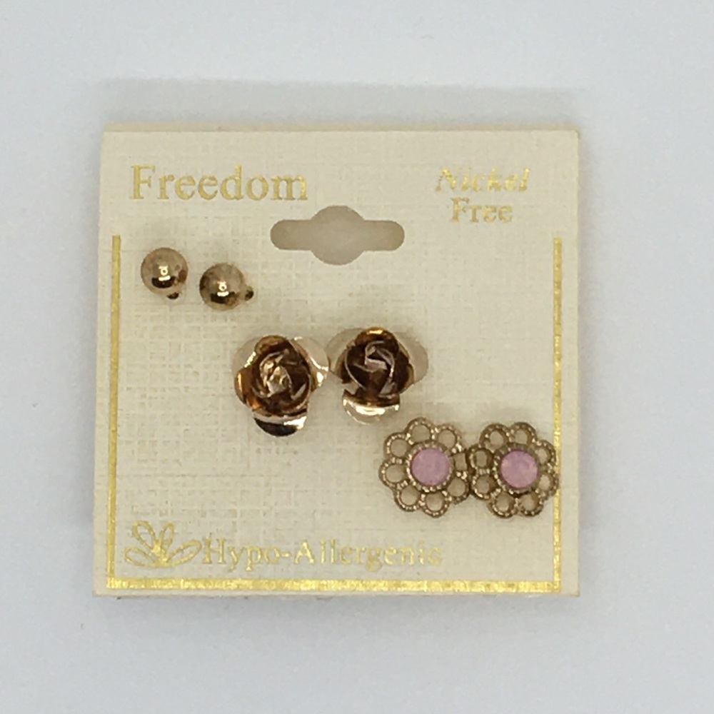 Freedom 3-piece earring set